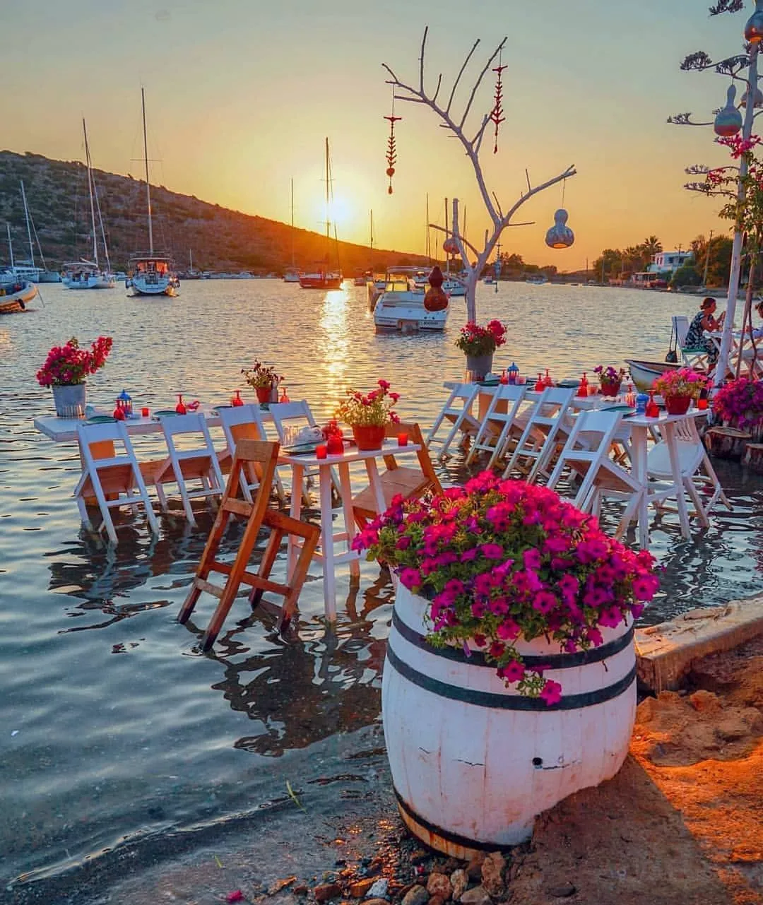 Bodrum Gümüşlük iskele gün batımı transfer